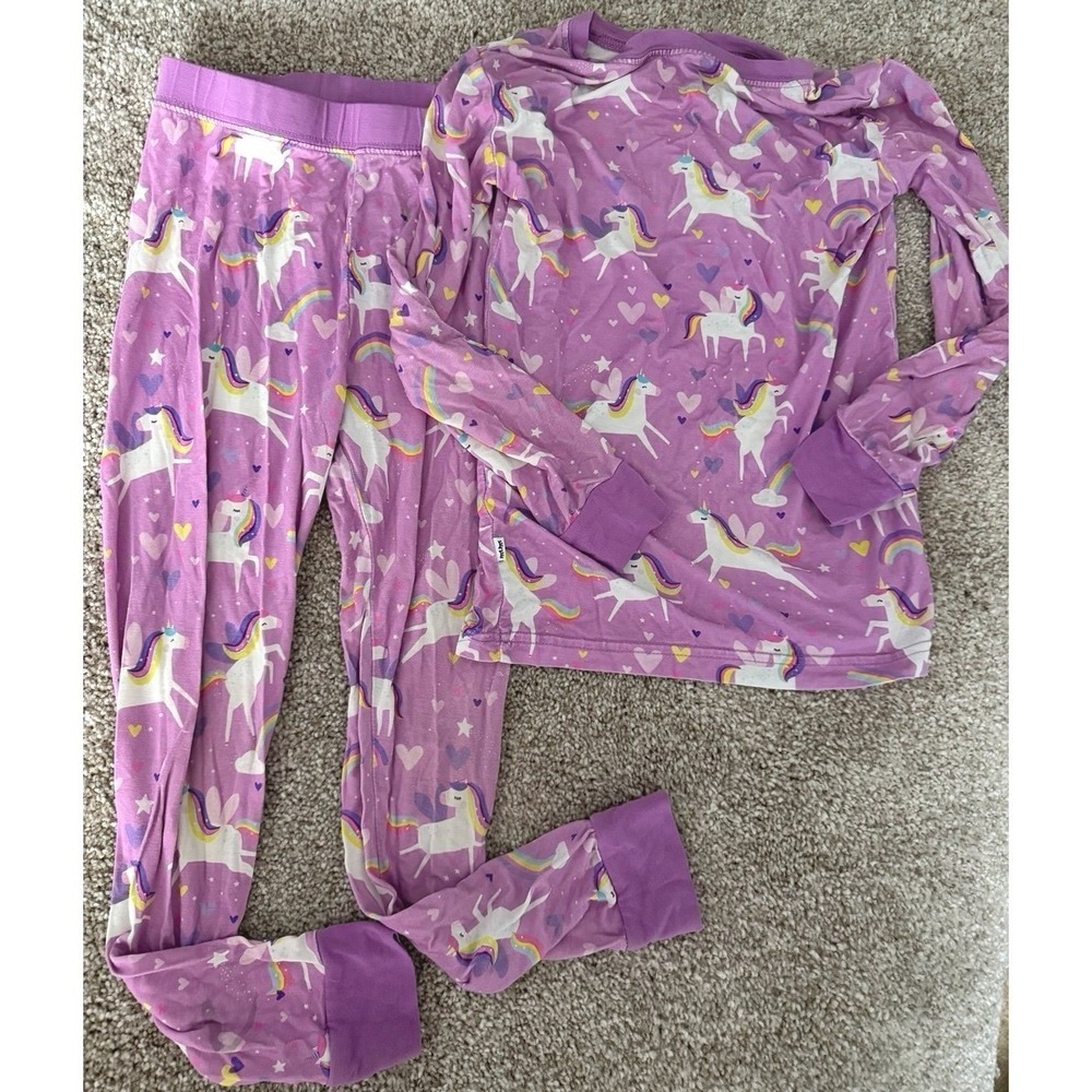 Little Sleepies Sienna's Unicorns Two-Piece Pajama Set Size 4